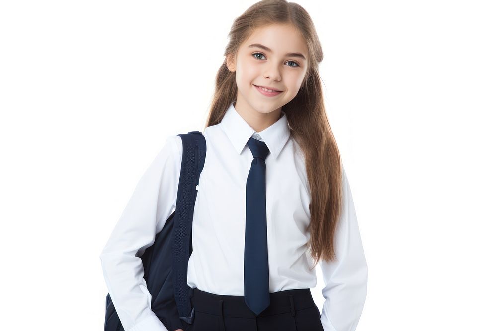 Shirt white background school uniform accessories. AI generated Image by rawpixel.