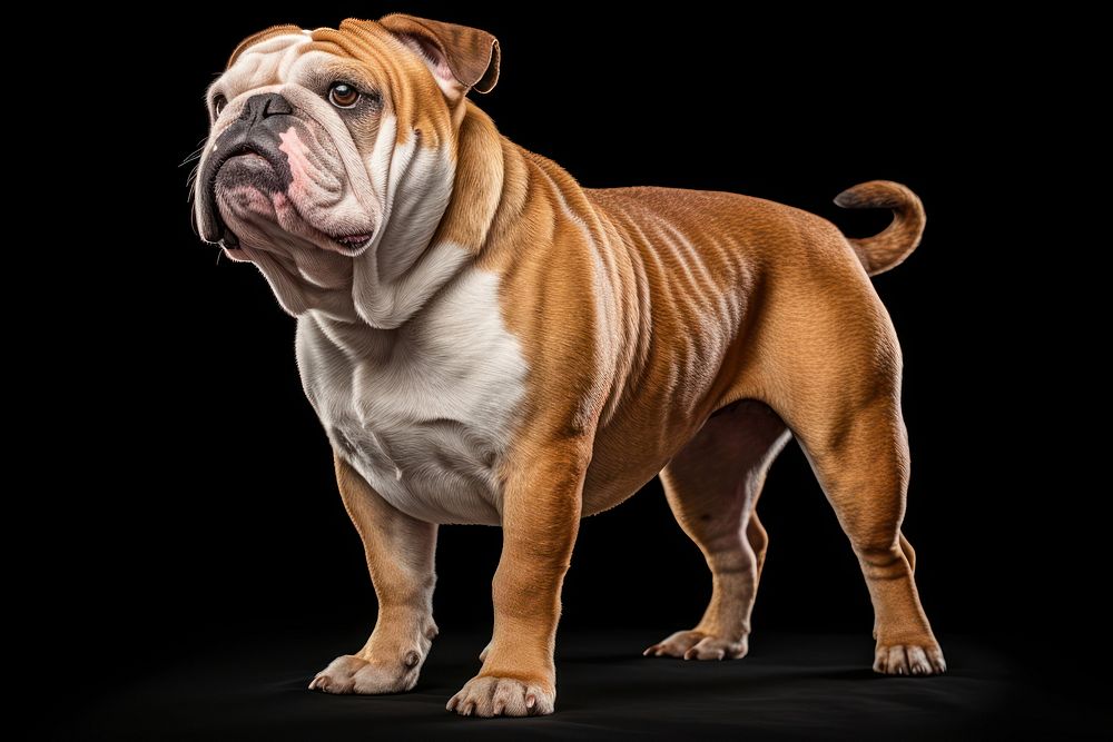 Bulldog mammal animal pet. AI generated Image by rawpixel.