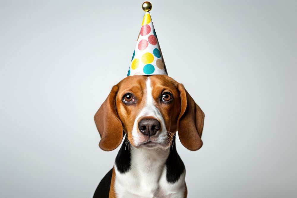 Beagle dog pet birthday. AI generated Image by rawpixel.