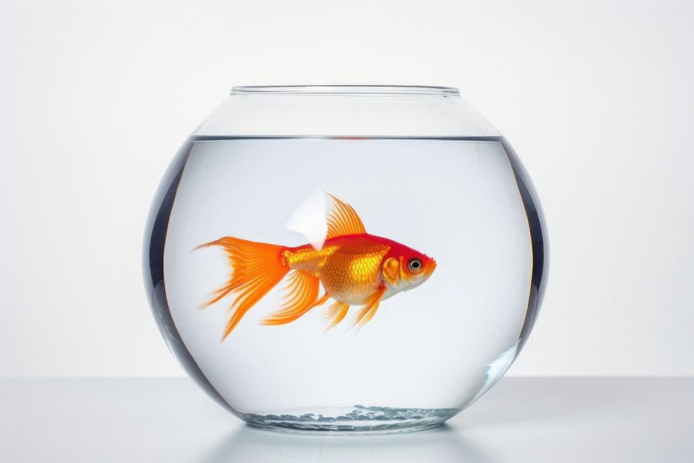 Goldfish animal transparent wildlife. AI generated Image by rawpixel.