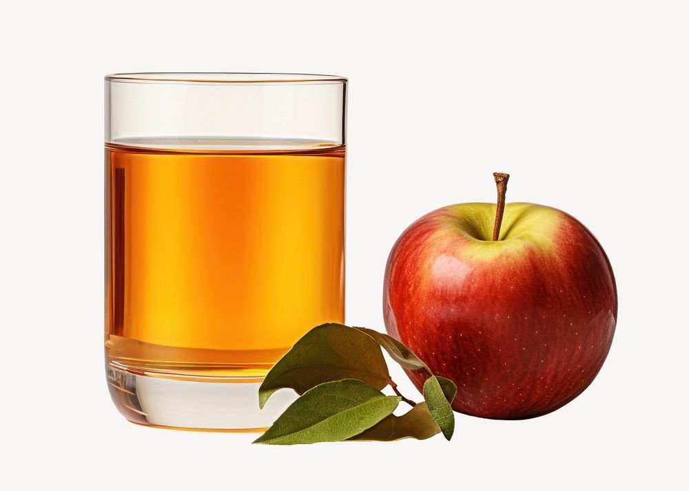 Apple drink fruit juice. 