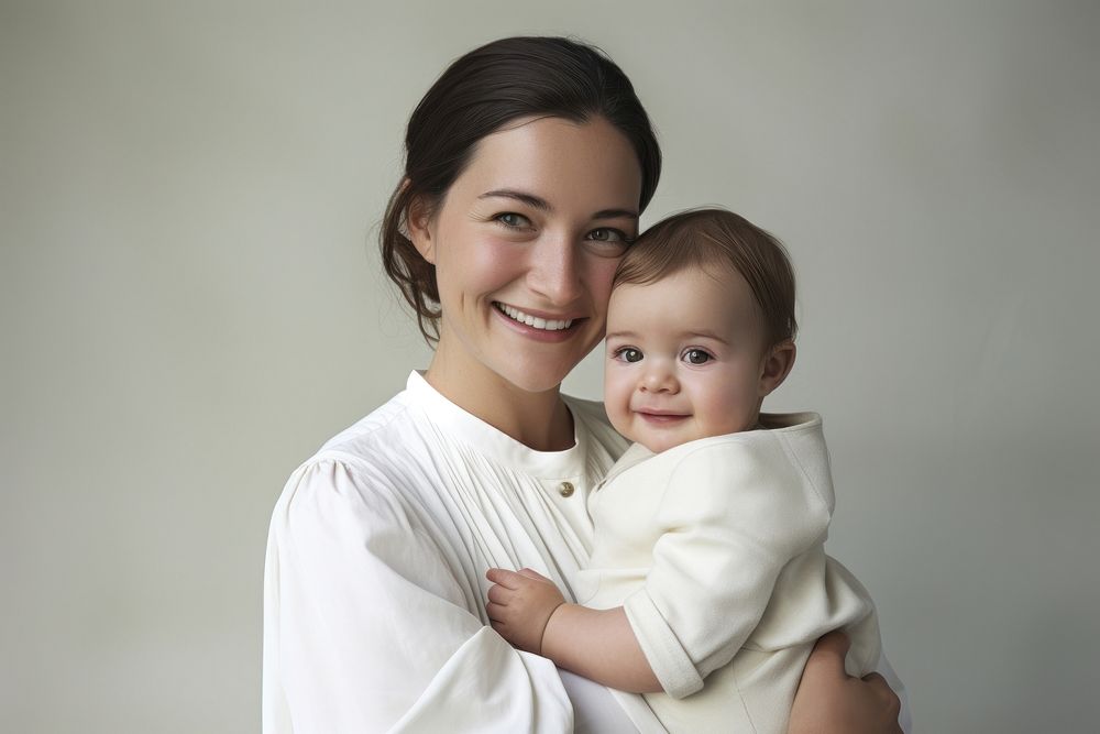 Portrait family smile photo. 