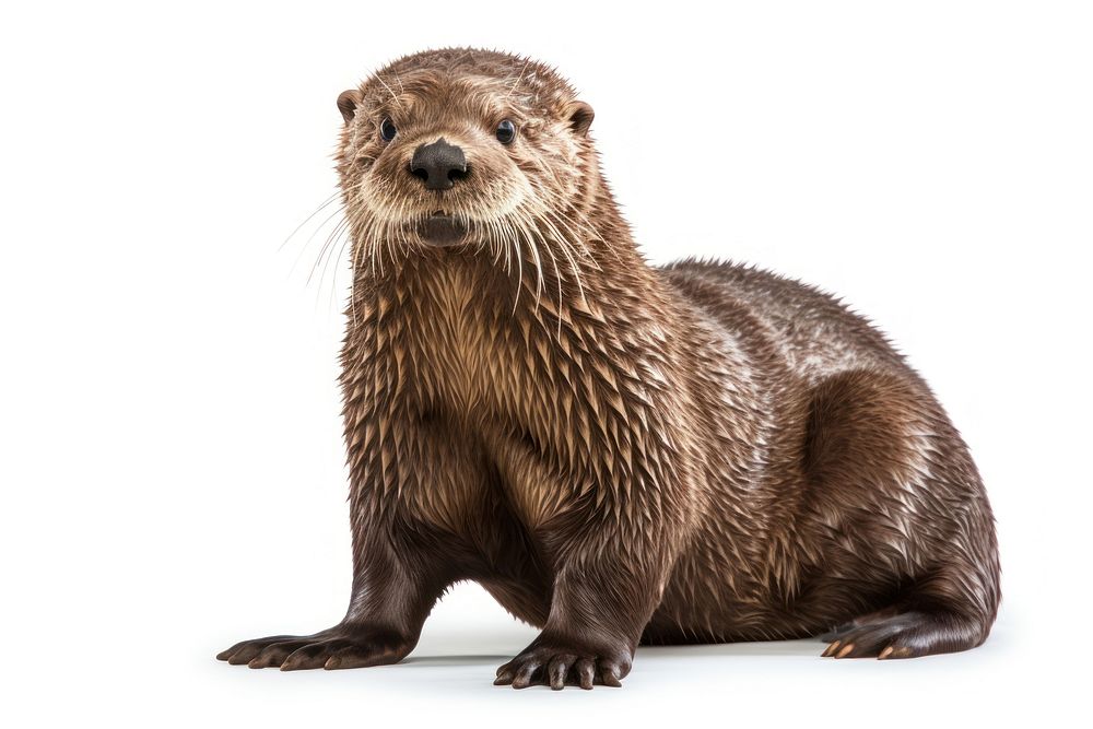 Wildlife otter animal mammal. AI generated Image by rawpixel.