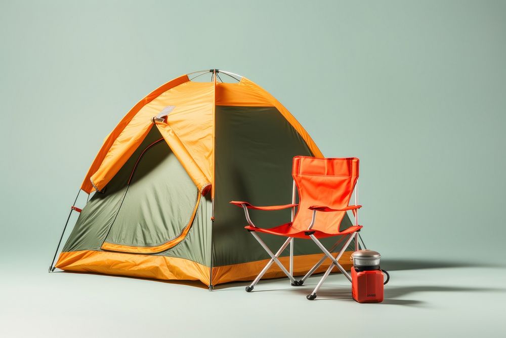 Camping chair tent furniture. AI generated Image by rawpixel.
