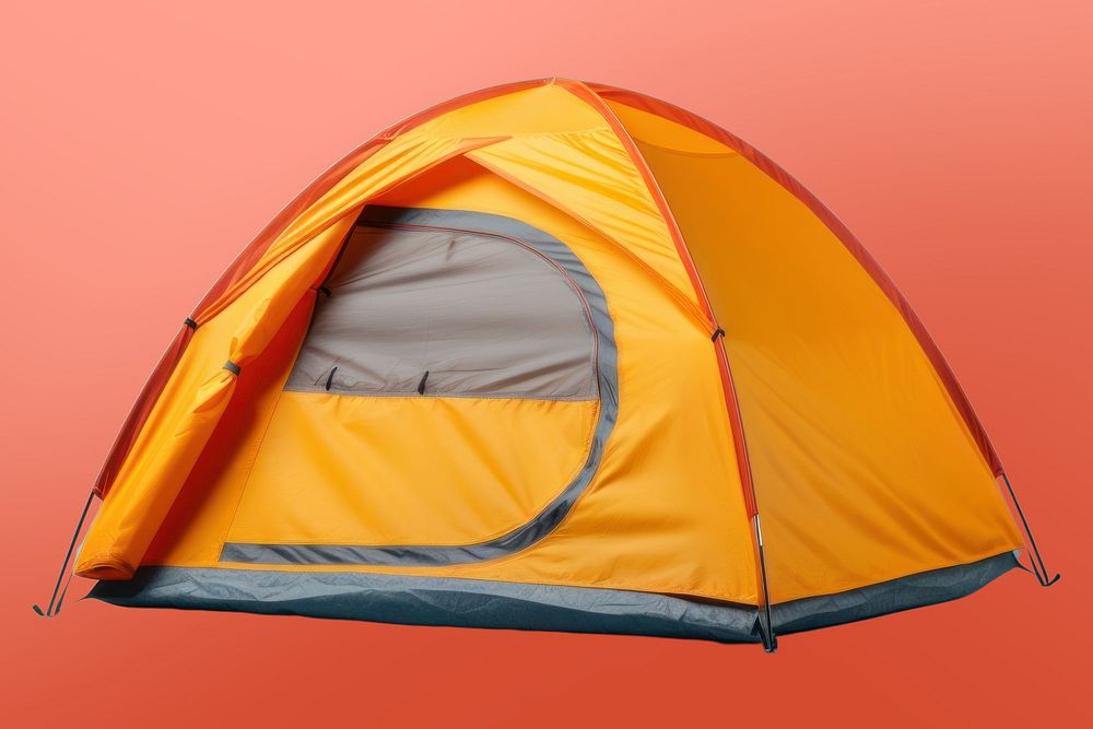 Outdoors camping tent recreation. 