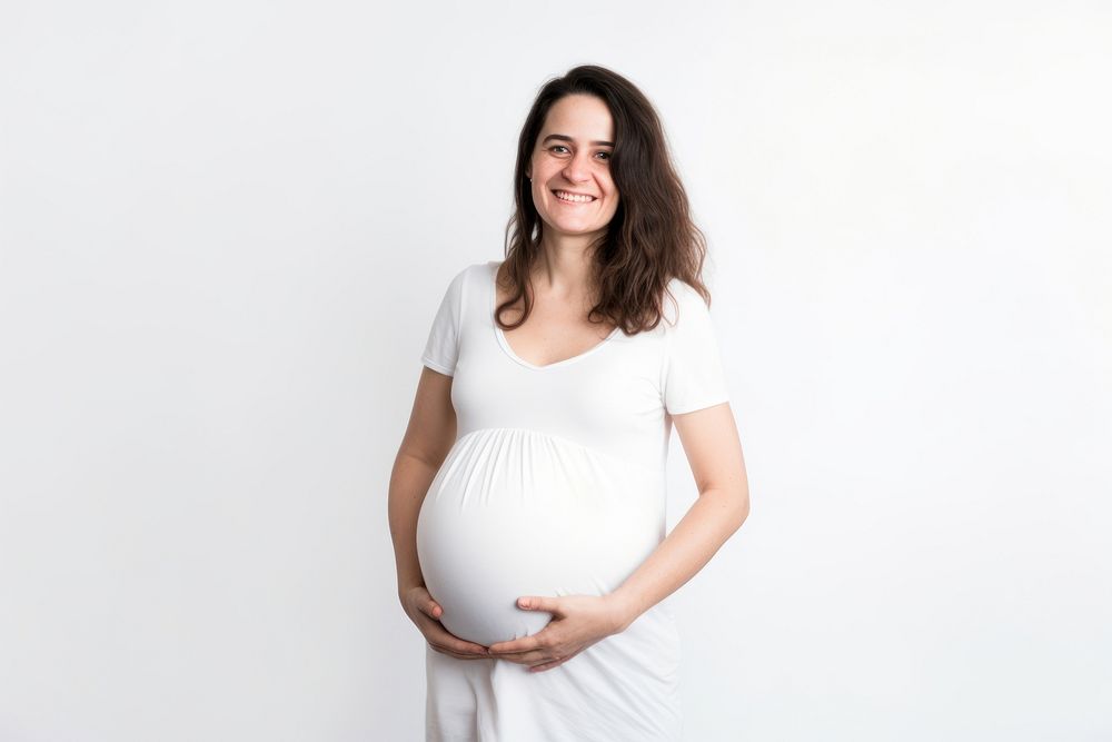 Portrait pregnant sleeve adult. AI generated Image by rawpixel.