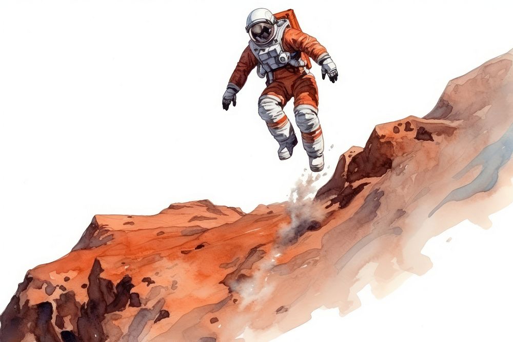 Adventure astronaut outdoors nature. AI generated Image by rawpixel.