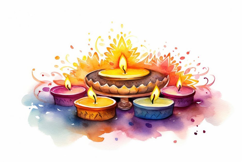 Festival candle diwali spirituality. AI generated Image by rawpixel.
