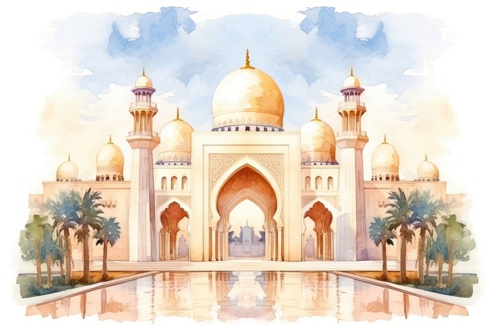 Architecture building mosque dome. AI generated Image by rawpixel.