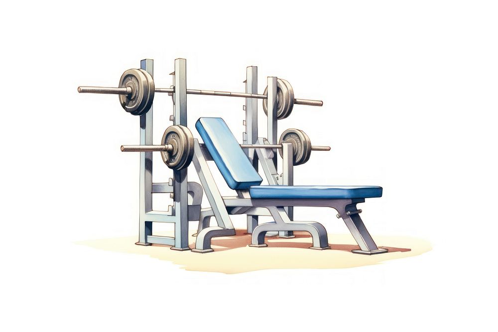 Gym equipment sports white background. AI generated Image by rawpixel.