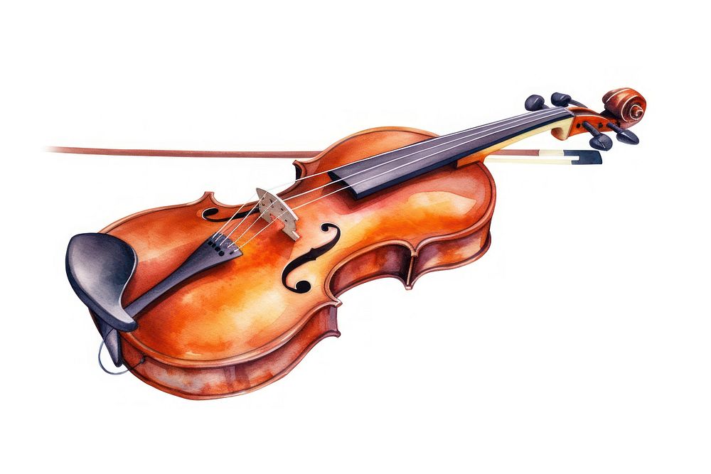 Violin performance orchestra violinist. AI generated Image by rawpixel.