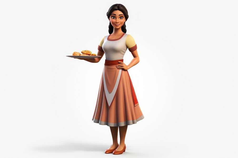 Cartoon adult dress food. AI generated Image by rawpixel.