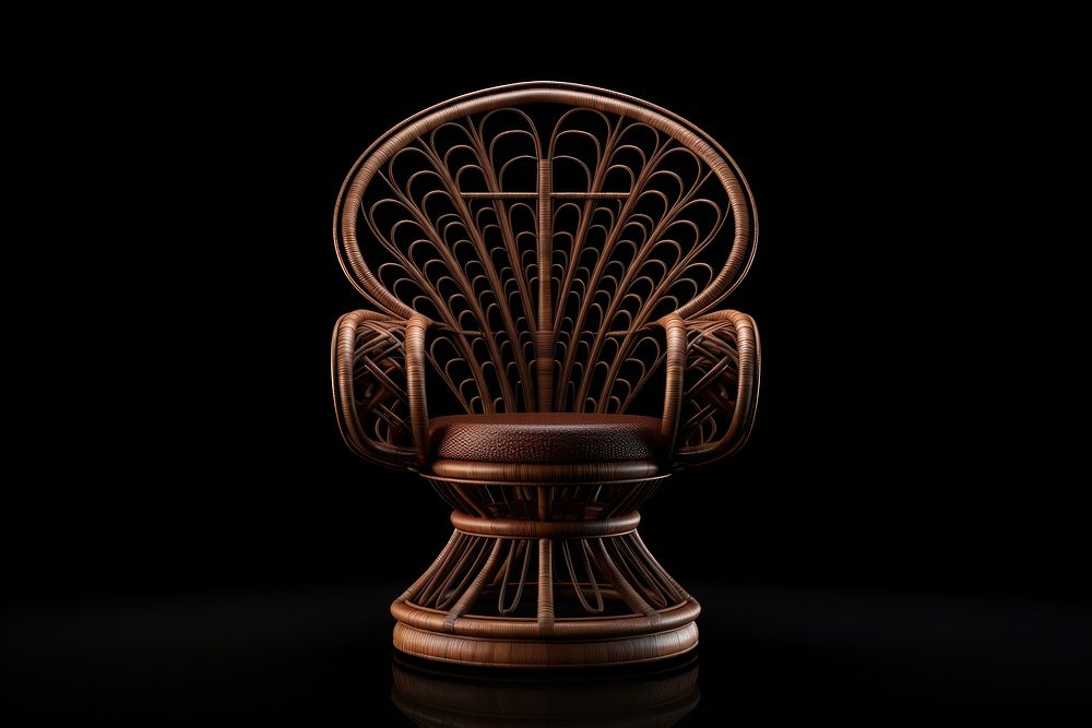 Furniture chair armchair brown. AI generated Image by rawpixel.