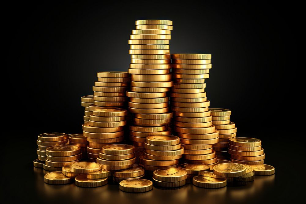 Money gold coin investment. 