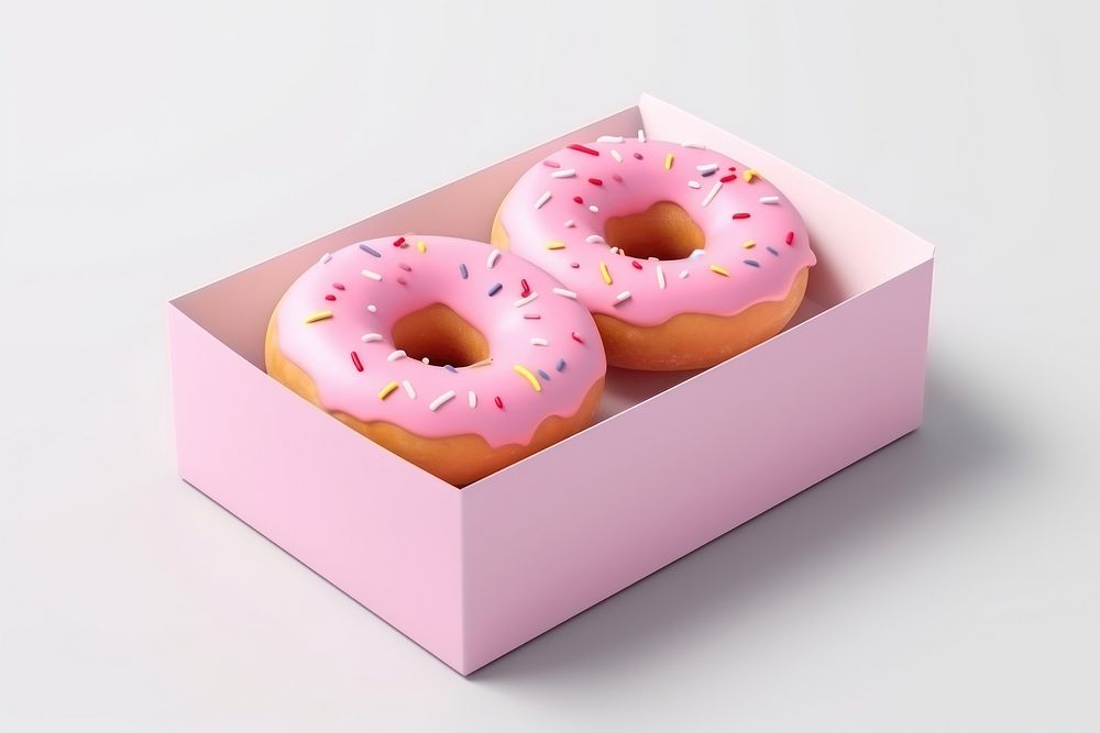 Donut box food confectionery. AI generated Image by rawpixel.