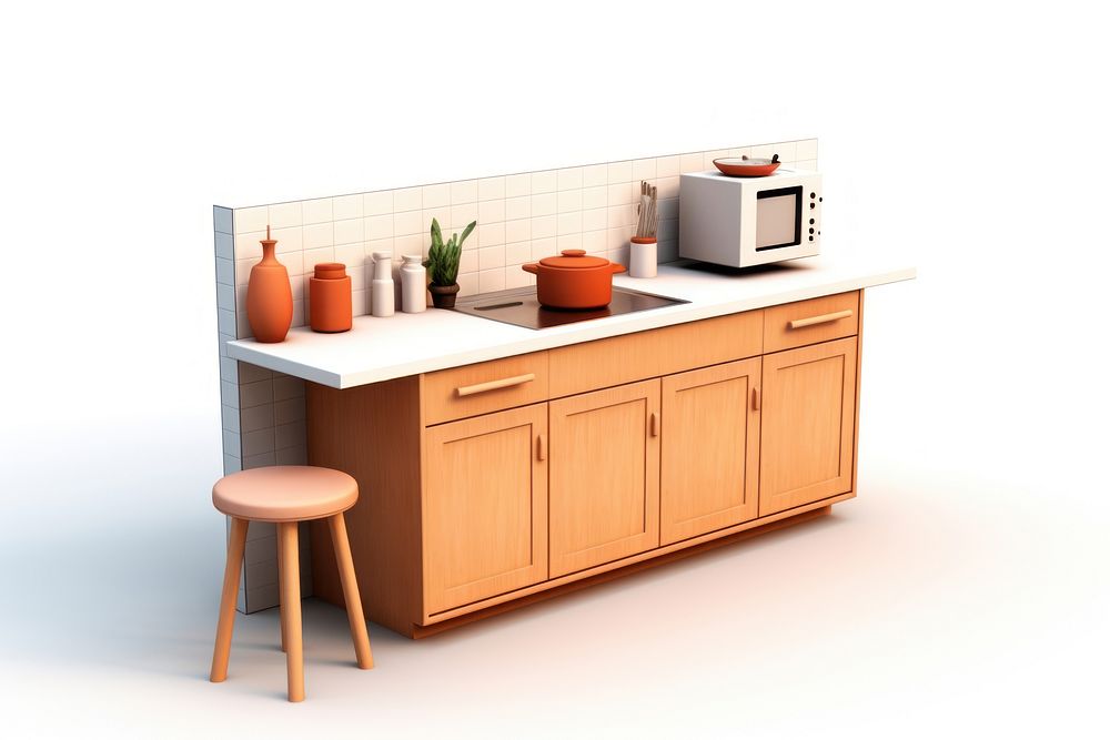 Furniture kitchen sideboard appliance. AI generated Image by rawpixel.