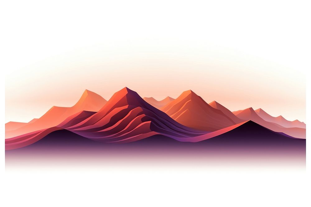 Landscape mountain nature sunset. AI generated Image by rawpixel.