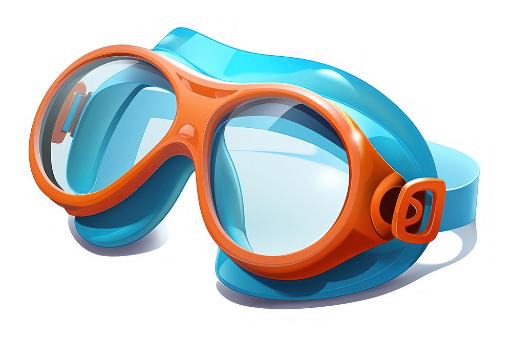 Snorkeling white background transparent accessories. AI generated Image by rawpixel.