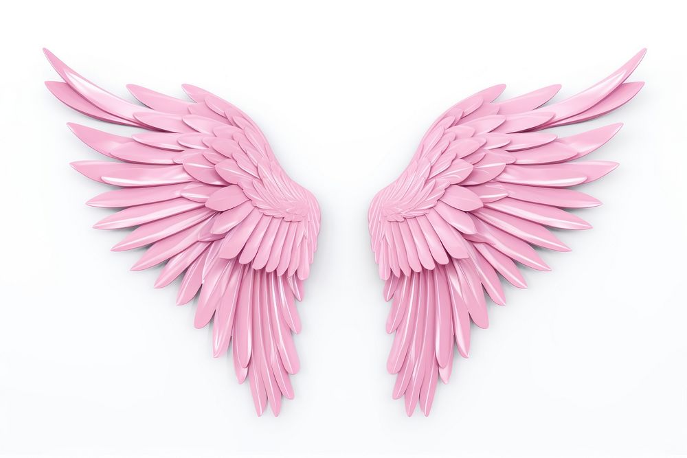 Angel wings pink bird art. AI generated Image by rawpixel.