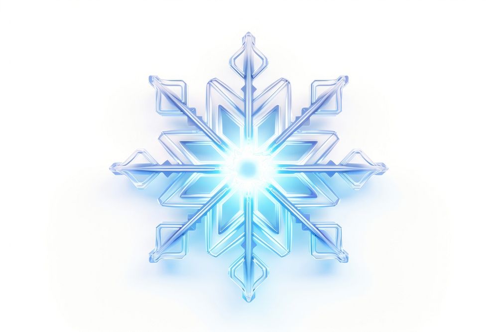 Snowflake blue white background illuminated. AI generated Image by rawpixel.