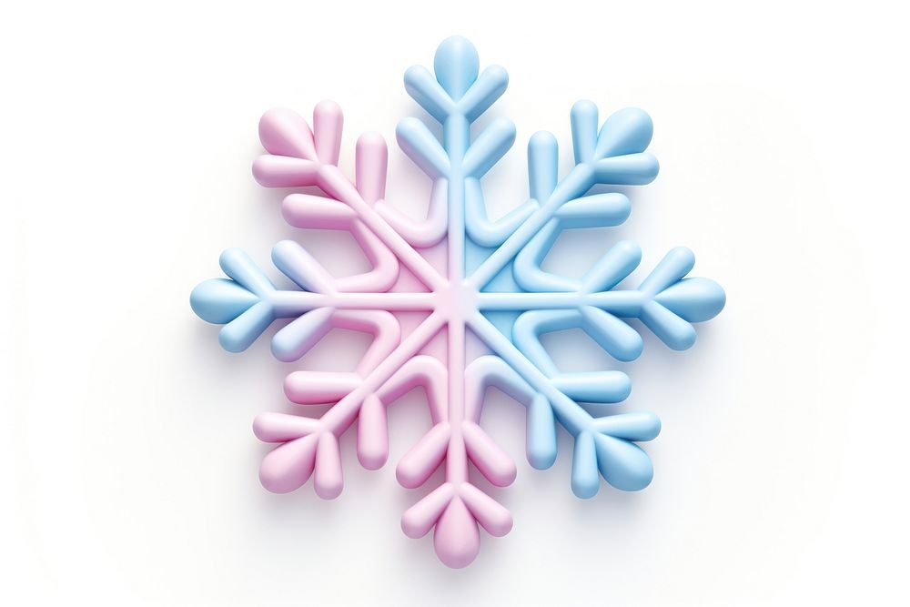 Snowflake white background celebration creativity. AI generated Image by rawpixel.