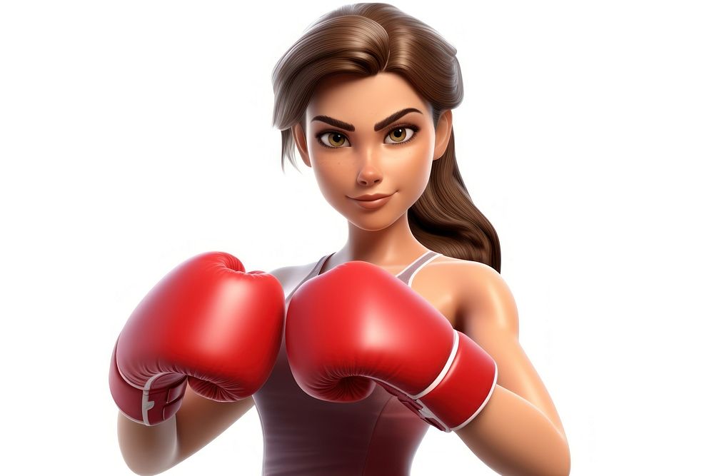 Boxing punching cartoon sports. AI generated Image by rawpixel.