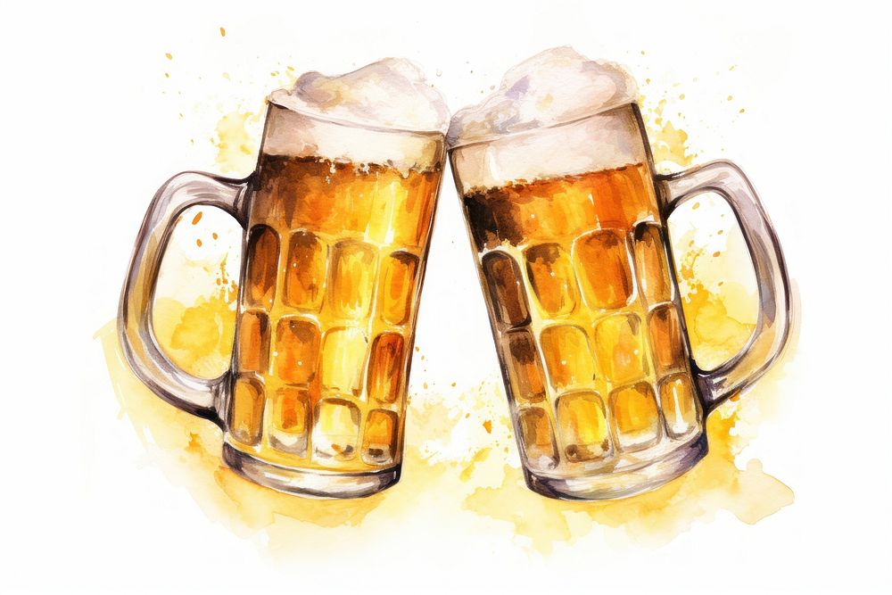 Glass beer drink lager. AI generated Image by rawpixel.