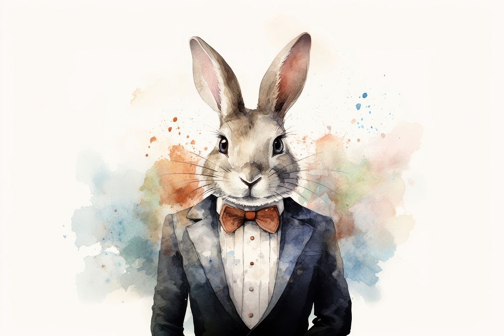Portrait animal mammal easter. AI generated Image by rawpixel.