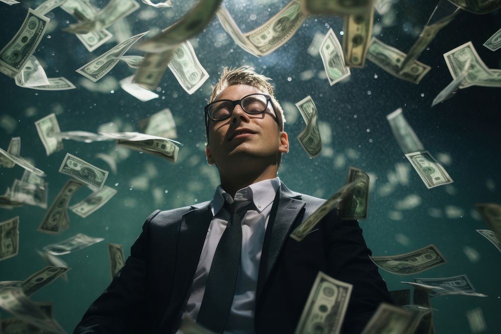Money dollar adult man. AI generated Image by rawpixel.