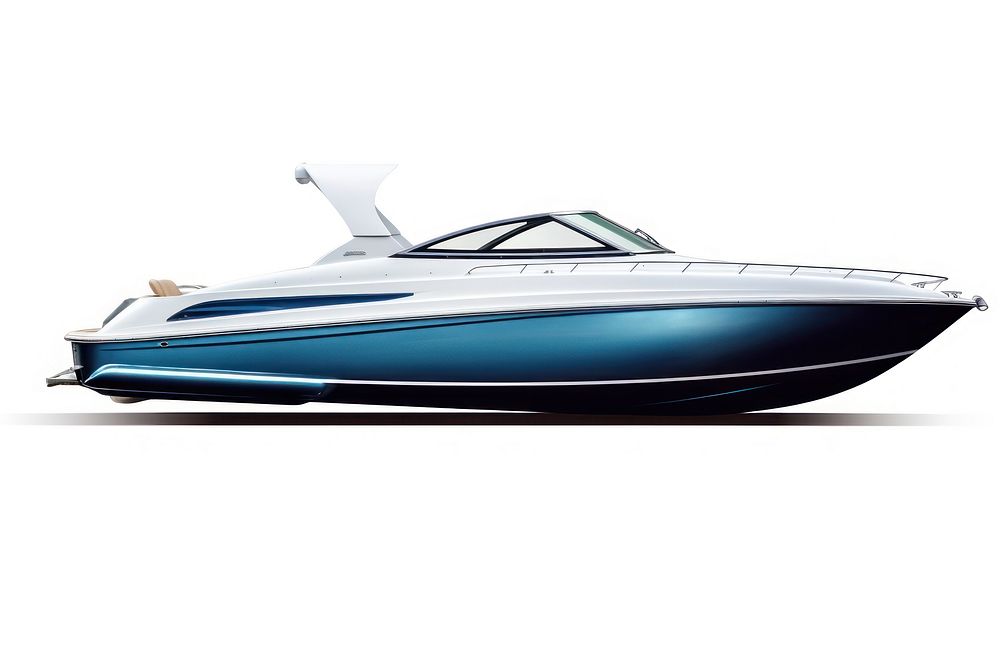 Boat vehicle yacht white background. AI generated Image by rawpixel.