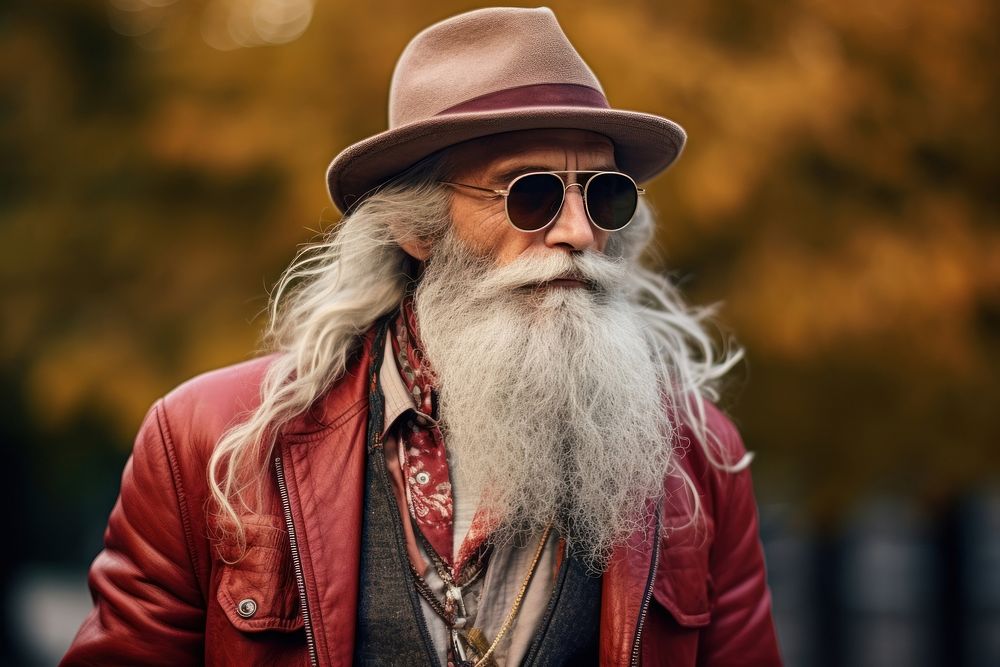 Fashion hipster beard adult. 