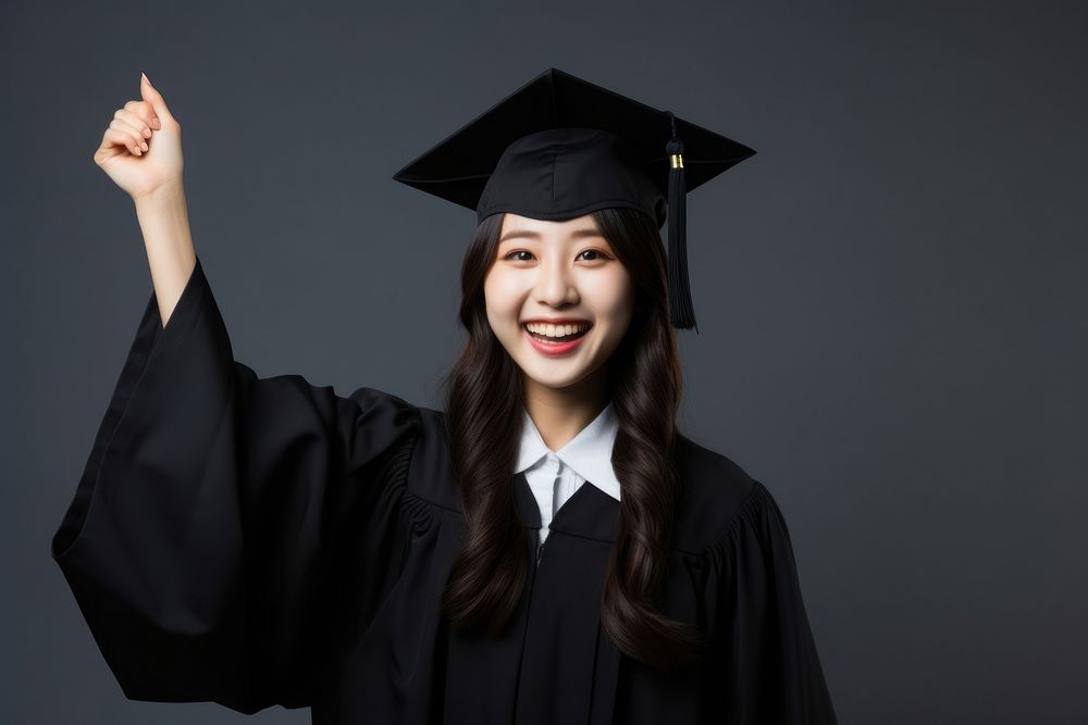 Graduation smiling holding student. AI generated Image by rawpixel.