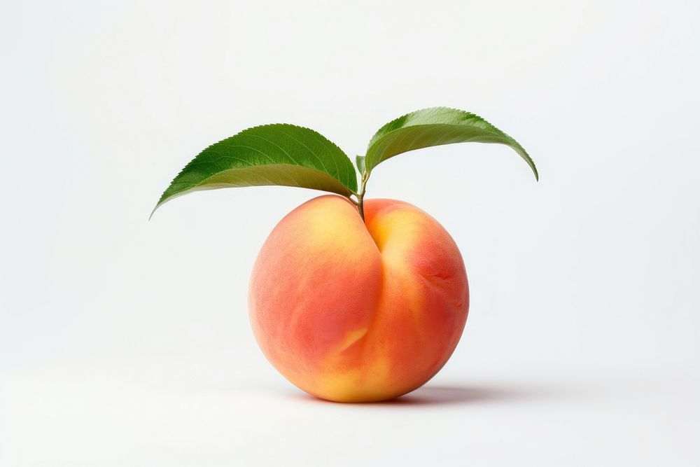 Peach fruit apple plant. AI generated Image by rawpixel.