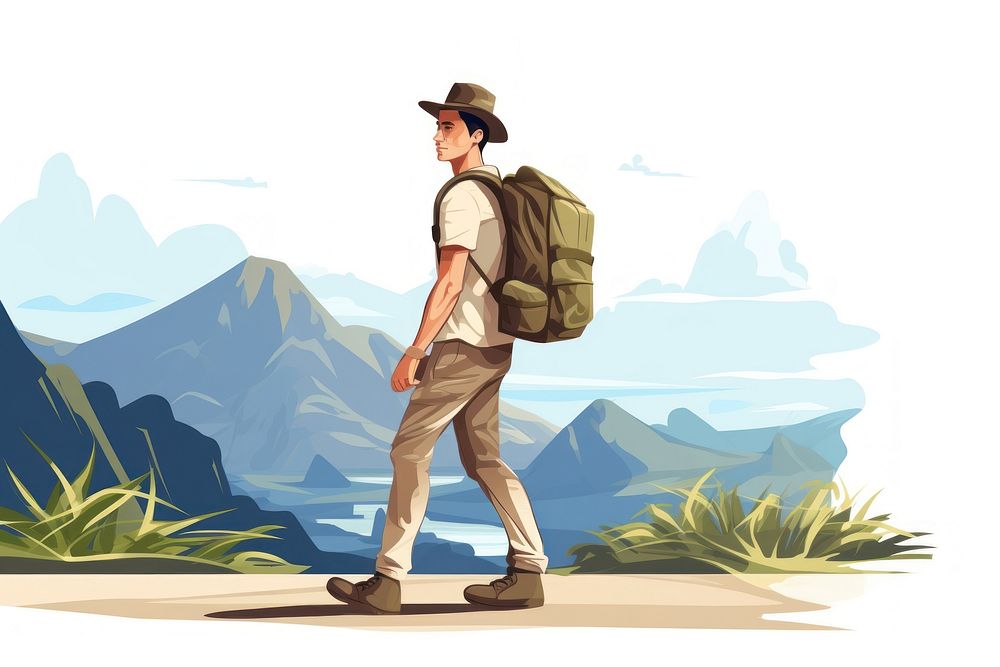 Adventure backpack footwear outdoors. AI generated Image by rawpixel.