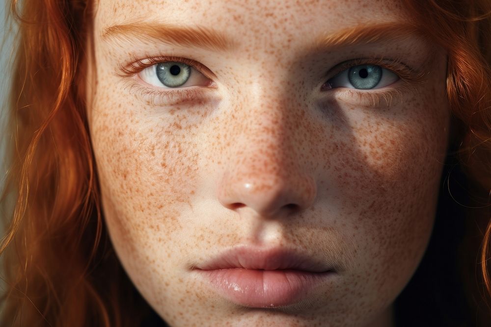Freckle adult woman skin. AI generated Image by rawpixel.