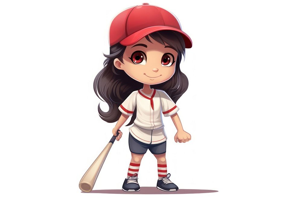 Baseball softball cartoon sports. AI generated Image by rawpixel.