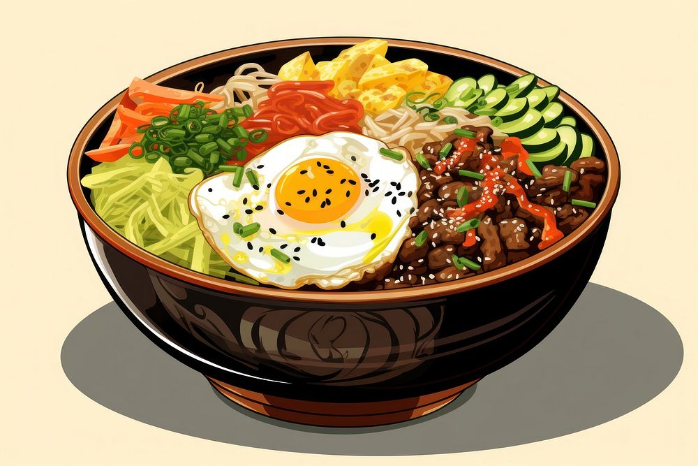 Bowl noodle lunch meal. AI generated Image by rawpixel.