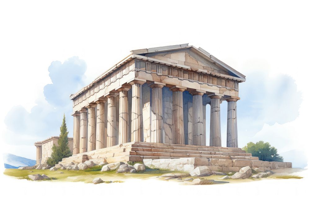 Building temple architecture ancient. AI generated Image by rawpixel.