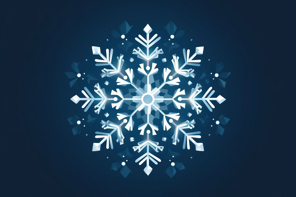 Snowflake winter illuminated celebration. AI | Free Photo Illustration ...