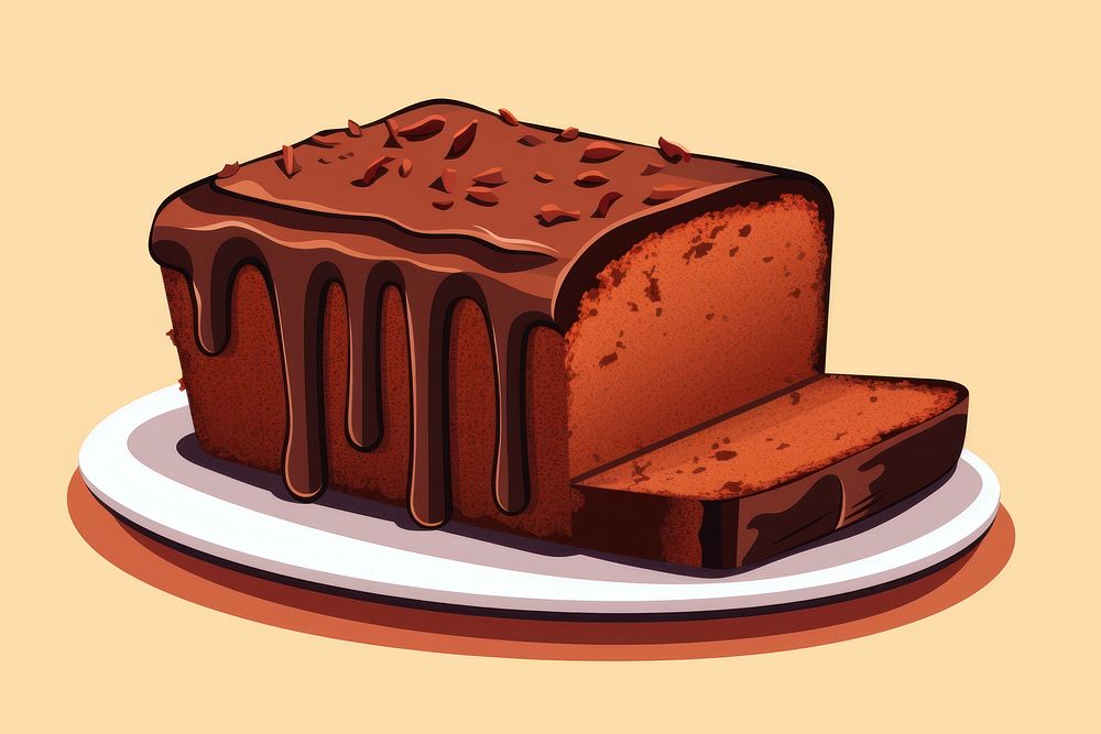 Cake chocolate dessert food. AI generated Image by rawpixel.