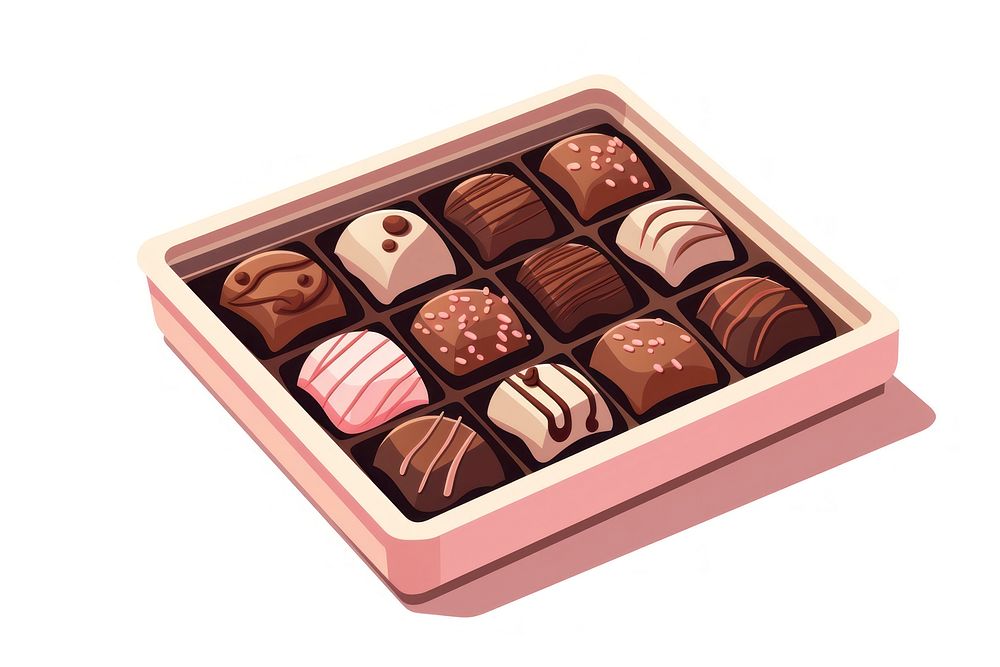 Chocolate dessert food box. AI generated Image by rawpixel.