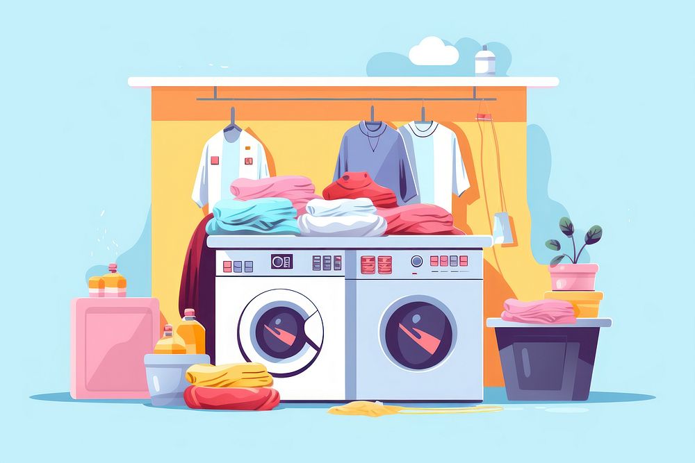 Laundry appliance dryer technology. AI generated Image by rawpixel.