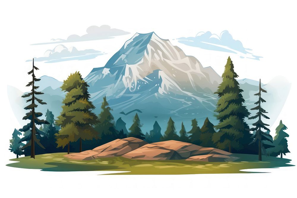 Landscape mountain wilderness outdoors. AI generated Image by rawpixel.