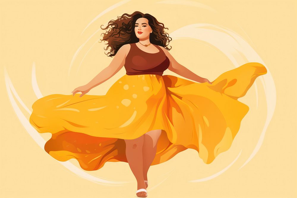 Dancing dress adult woman. AI generated Image by rawpixel.