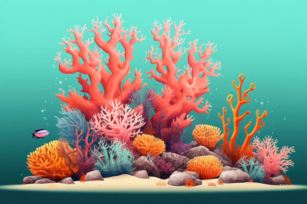 Aquarium outdoors nature fish. AI generated Image by rawpixel.