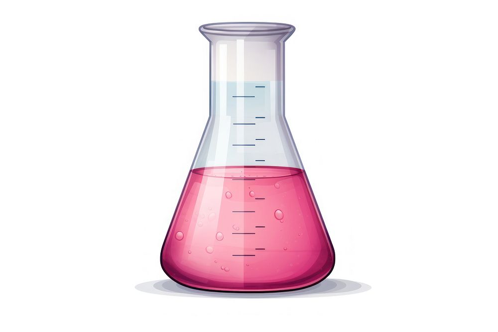 Science bottle white background biotechnology. AI generated Image by rawpixel.