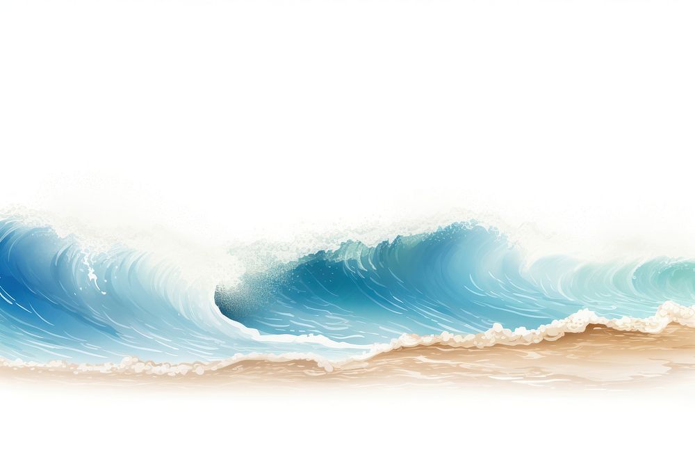 Nature beach ocean wave. 