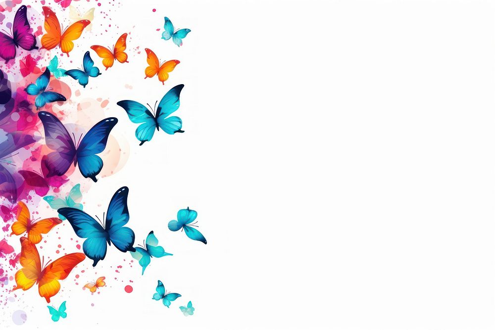 Butterfly pattern petal creativity. AI generated Image by rawpixel.