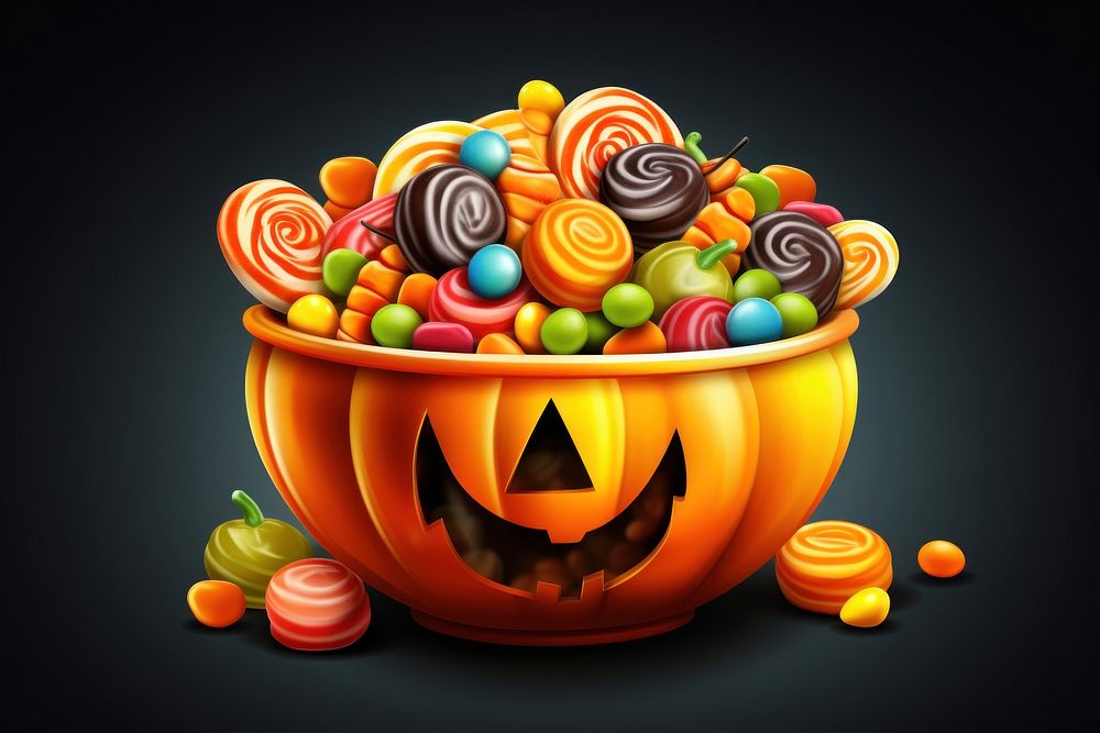 Halloween dessert candy food. 