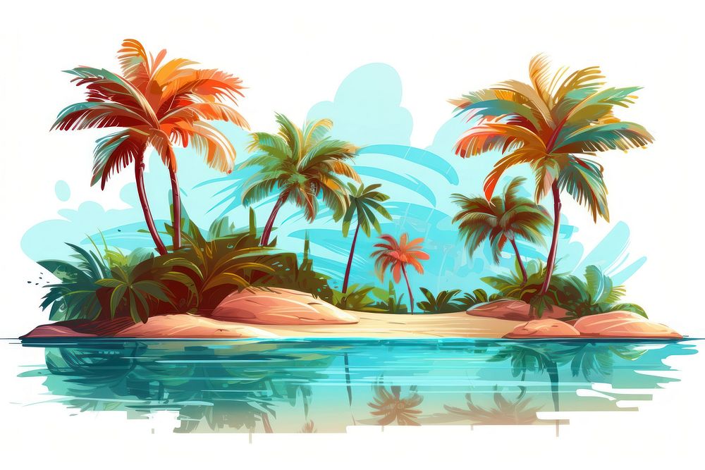 Summer land outdoors vacation. AI generated Image by rawpixel.